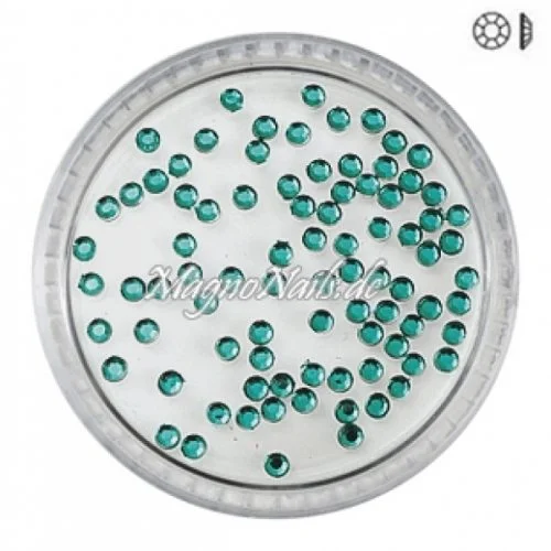 Ministrasssteine - rund dunkelgrün Nail Nagelstudio Nägel Nailart Nail art