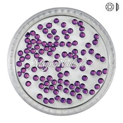 Ministrasssteine - rund violett Nail Nagelstudio Nägel Nailart Nail art