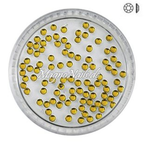 Ministrasssteine - rund gelb Nail Nagelstudio Nägel Nailart Nail art