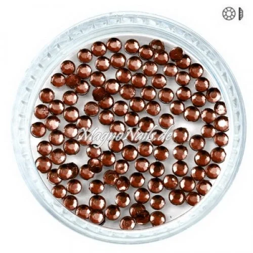 Ministrasssteine - rund dunkelbraun Nail Nagelstudio Nägel Nailart Nail art