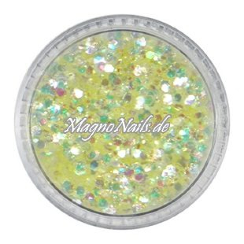 Nail Art Mix Glitterpuder - gelb  Nägel Nails Nailart Nageldesign Nagel Glitzer Pailetten
