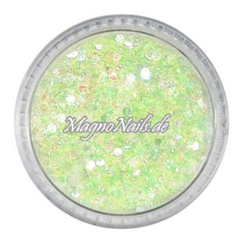 Nail Art Mix Glitterpuder - neongelb  Nägel Nails Nailart Nageldesign Nagel Glitzer Pailetten