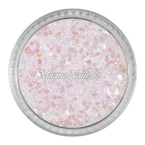 Nail Art Mix Glitterpuder weiß-rosa  Nägel Nails Nailart Nageldesign Nagel Glitzer Pailetten