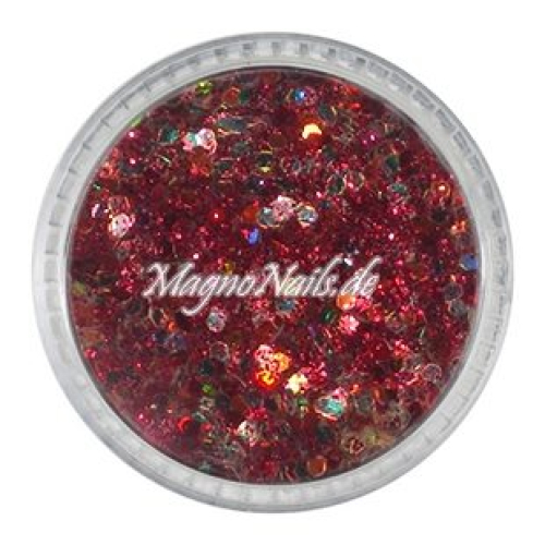Nail Art Mix Glitterpuder weinrot metallic  Nägel Nails Nailart Nageldesign Nagel Glitzer Pailetten