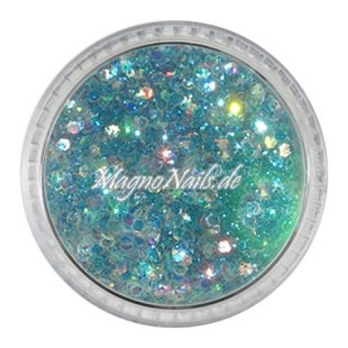Nail Art Mix Glitterpuder hellblau metallic  Nägel Nails Nailart Nageldesign Nagel Glitzer Pailetten