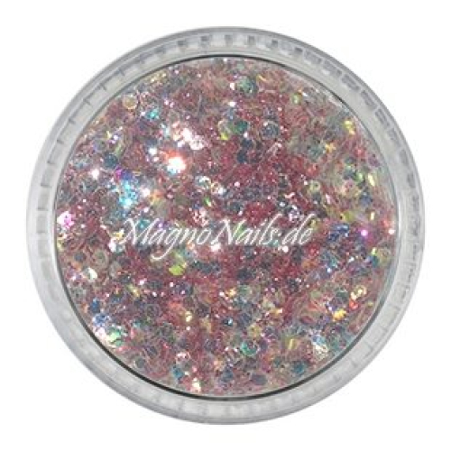 Nail Art Mix Glitterpuder altrosa metallic  Nägel Nails Nailart Nageldesign Nagel Glitzer Pailetten