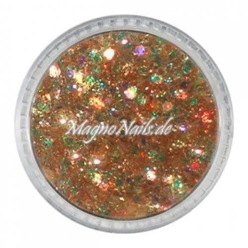 Nail Art Mix Glitterpuder hellbraun metallic Nägel Nails Nailart Nageldesign Nagel Glitzer Pailetten