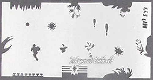 Nageldesign Nailart Nail Art Airbrush Schablone viele Designs