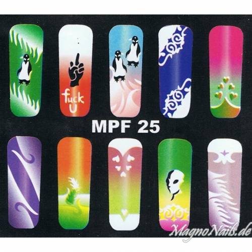 Preview: MPF25 Airbrush Schablone