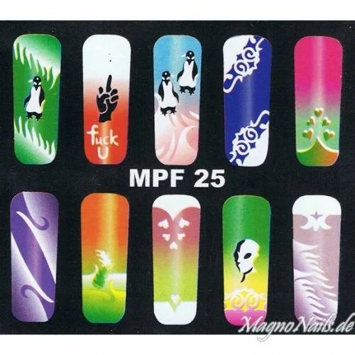 MPF 25 Airbrush Schablone