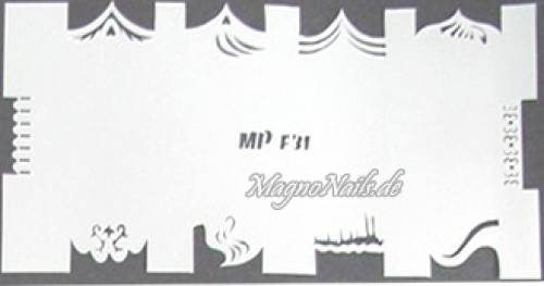 Preview: Nageldesign Nailart Nail Art Airbrush Schablone viele Designs