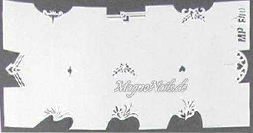 Preview: Nageldesign Nailart Nail Art Airbrush Schablone viele Designs
