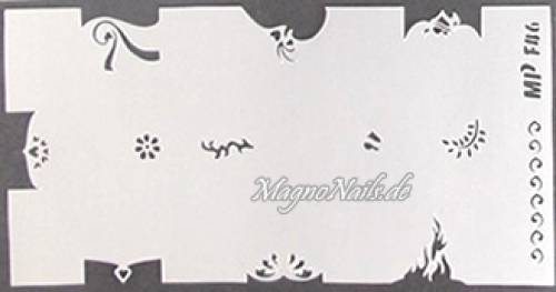 Preview: Nageldesign Nailart Nail Art Airbrush Schablone viele Designs