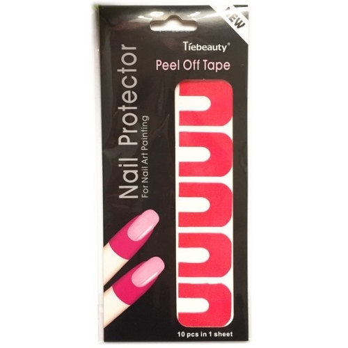 Nail Protector Hautschutz-Folien - Doppelpack pink