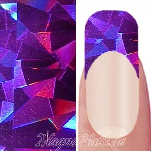 Nail Art Transfer Folie 1,5m - Nail Foil - Fuchsia Fantasy Nagelfolie Nageldesign Folie Tranferfolie Nailart