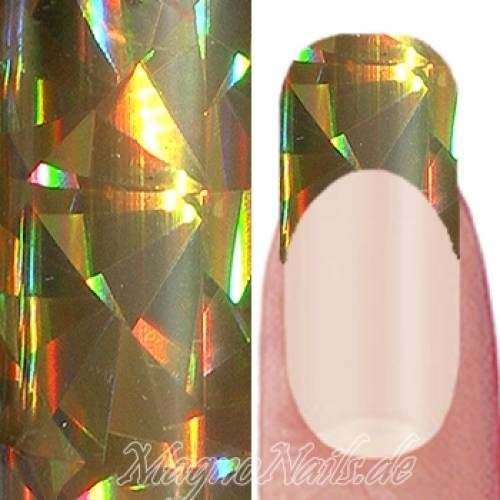 Nail Art Transfer Folie 1,5m - Nail Foil - Gold Crush Nagelfolie Nageldesign Folie Tranferfolie Nailart