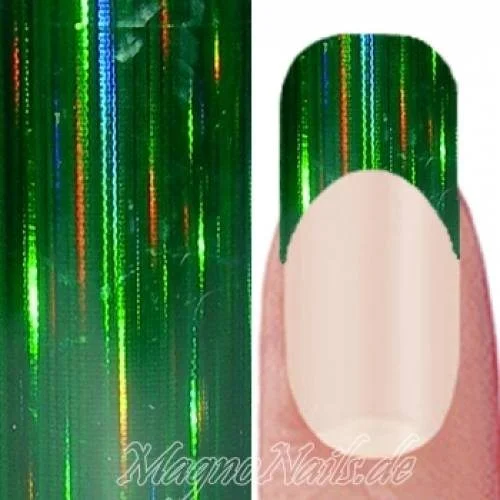 Nail Art Transfer Folie 1,5m - Nail Foil - Green Lightbeams Nagelfolie Nageldesign Folie Tranferfolie Nailart