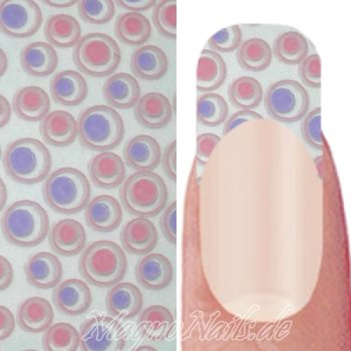 Nail Art Transfer Folie 0,45m - Nail Foil - Bubbles pink Nailart Nails Nägel Schmuck TransferFolie Nagelfolie Nageldesign