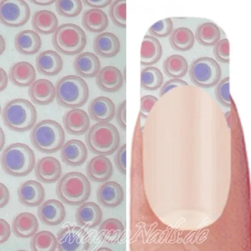 Nail Art Transfer Folie 0,45m - Nail Foil - Bubbles pink Nailart Nails Nägel Schmuck TransferFolie Nagelfolie Nageldesign