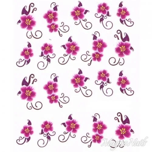 2D Nail Art One Stoke Sticker