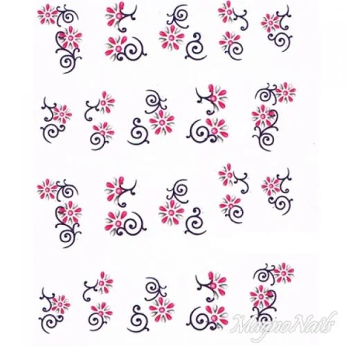 2D Nail Art One Stoke Sticker