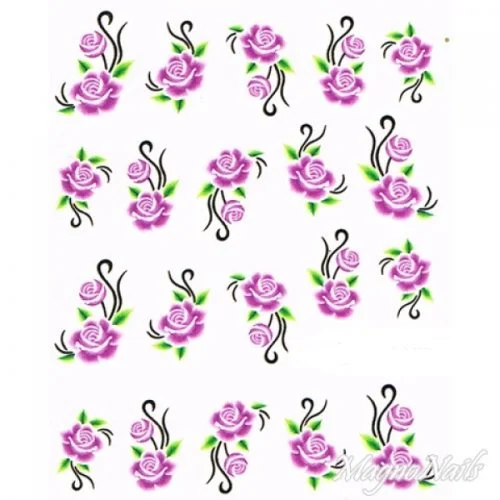 2D Nail Art One Stoke Sticker