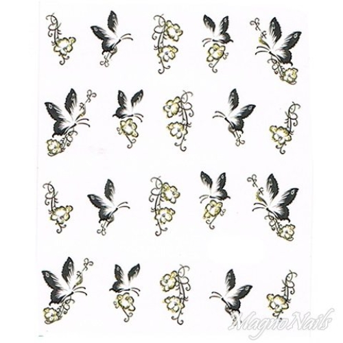 2D Nail Art One Stoke Sticker