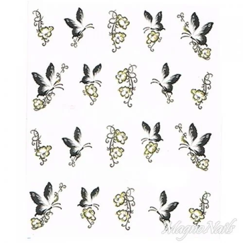 2D Nail Art One Stoke Sticker