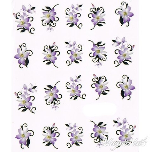 2D Nail Art One Stoke Sticker