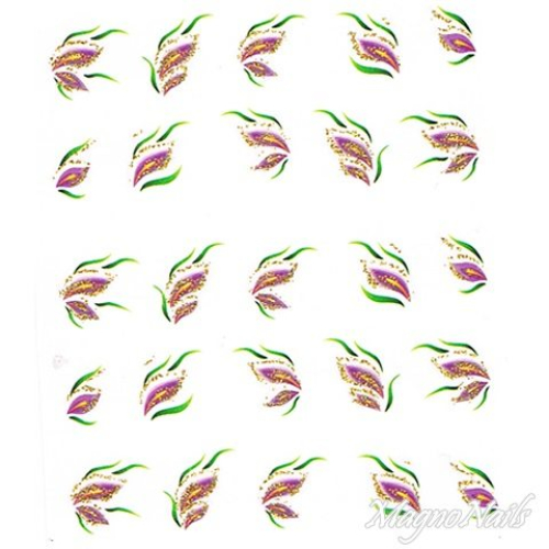 2D Nail Art One Stoke Sticker