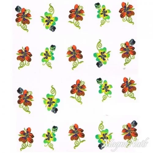 2D Nail Art One Stoke Sticker