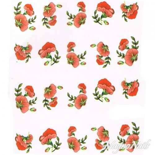 2D Nail Art One Stoke Sticker