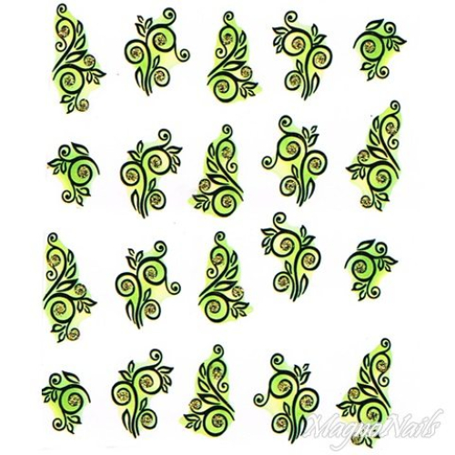 2D Nail Art One Stoke Sticker