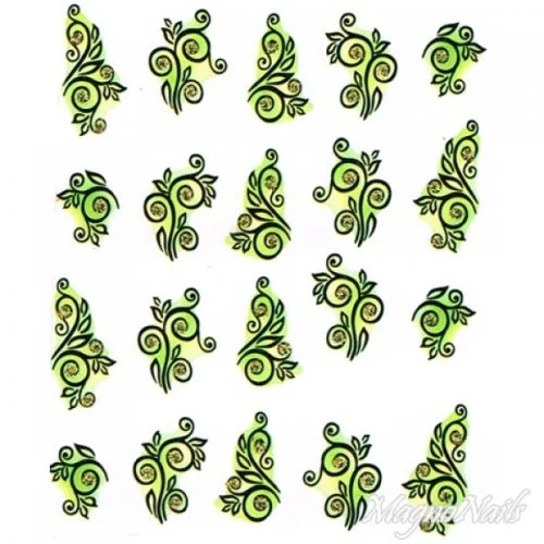 2D Nail Art One Stoke Sticker