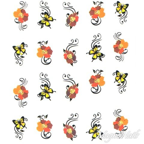 2D Nail Art One Stoke Sticker