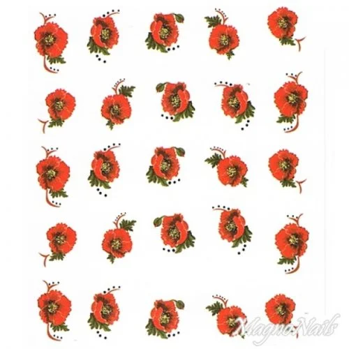 2D Nail Art One Stoke Sticker