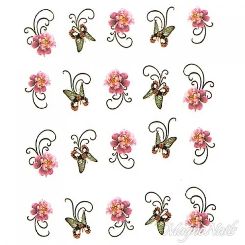 2D Nail Art One Stoke Sticker