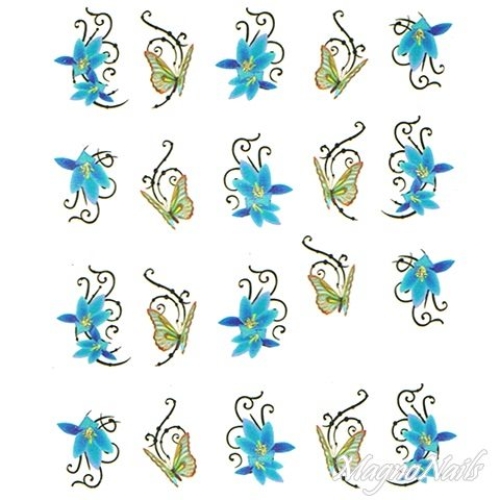 2D Nail Art One Stoke Sticker