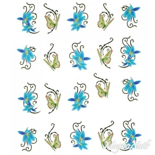 2D Nail Art One Stoke Sticker