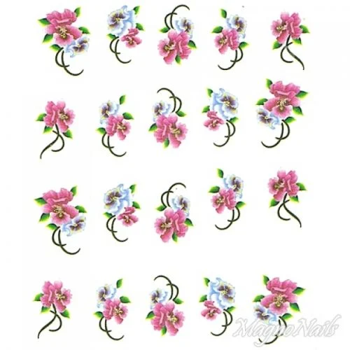 2D Nail Art One Stoke Sticker