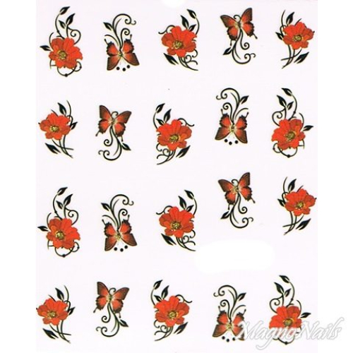 2D Nail Art One Stoke Sticker