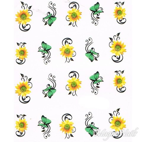 2D Nail Art One Stoke Sticker