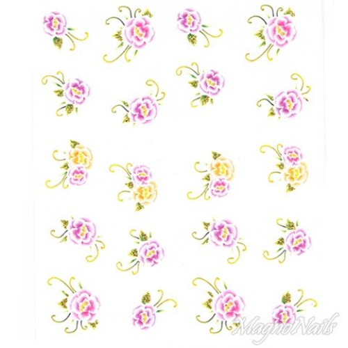 2D Nail Art One Stoke Sticker