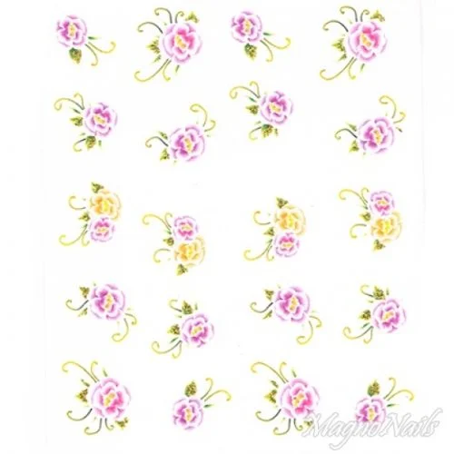 2D Nail Art One Stoke Sticker