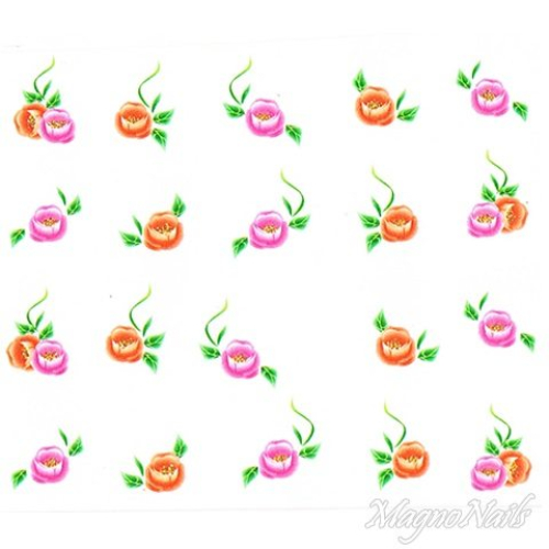 2D Nail Art One Stoke Sticker