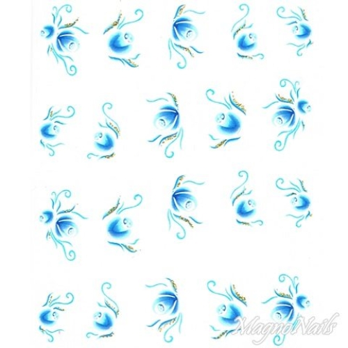 2D Nail Art One Stoke Sticker