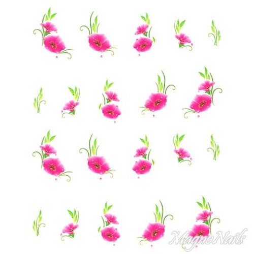 2D Nail Art One Stoke Sticker