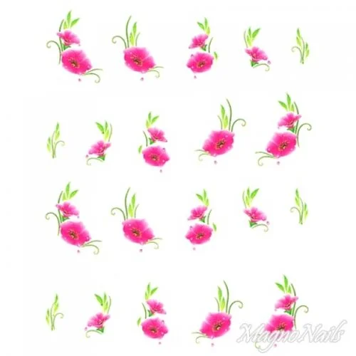 2D Nail Art One Stoke Sticker