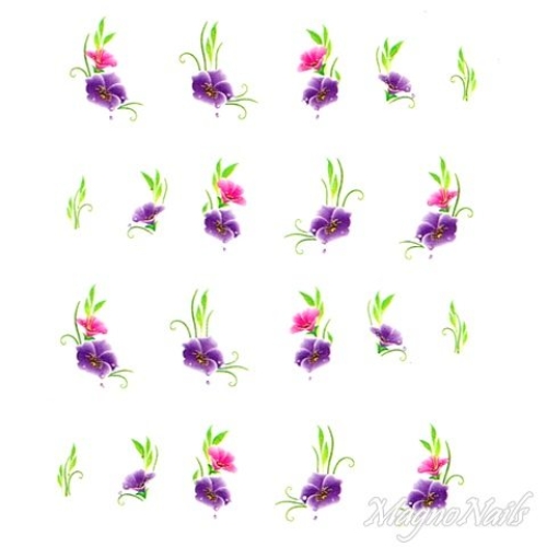 2D Nail Art One Stoke Sticker