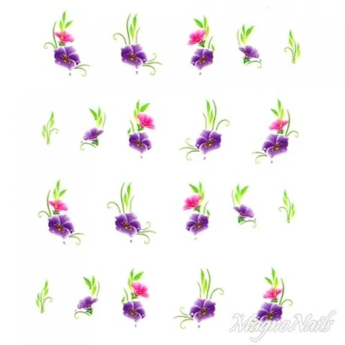 2D Nail Art One Stoke Sticker